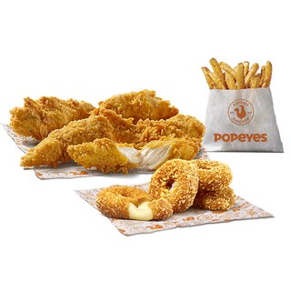 5 Tenders + Cajun Fries + 4 Gouda Rings