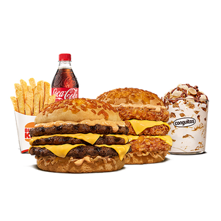 Menú Completo Stacker Original Triple Grande