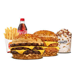 Menú Completo Stacker Original Triple Grande