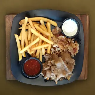 BULKA z mięsem i frytkami