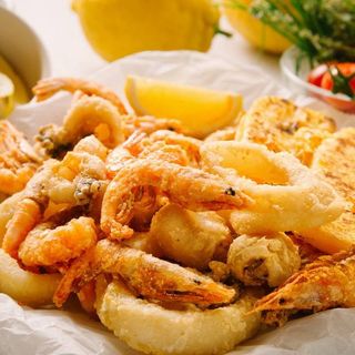 Frittura calamari e gamberi