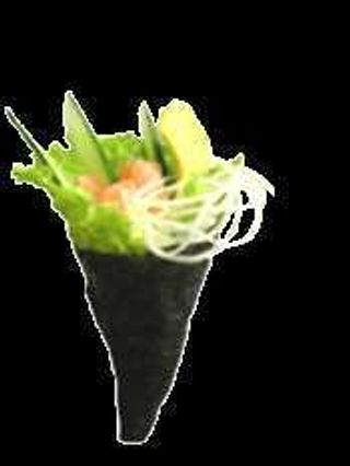 Gluten free - sake temaki - 1 pezzo - salmone, lattuga, avocado