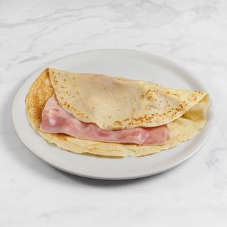 Crêpe galette DOP con prosciutto cotto e formaggio