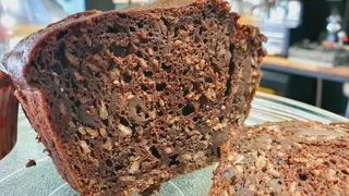 Banana bread cu ciocolata si chia - vegan / de post