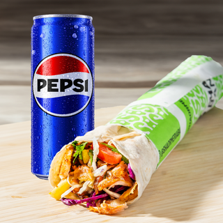 MENIU SHAORMA PUI CU PEPSI/APA