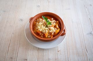 Gnocchi Filanti homemade al Ragù di Ventricina con Caciocavallo di Agnone