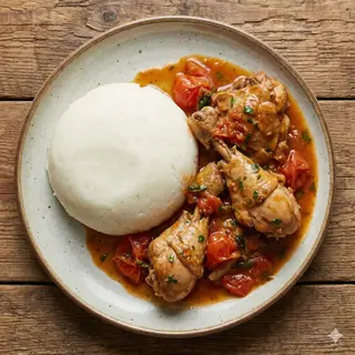 Ugali Chicken Wet