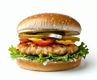 Chicken filet burger