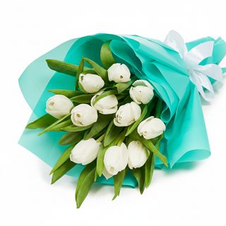 Букет"11 білих тюльпанів"