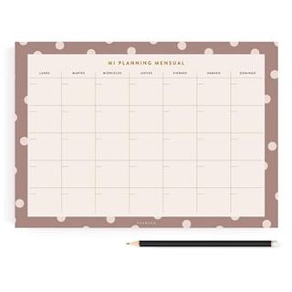 Planificador Mocca Mensual A4 - 8435743802628