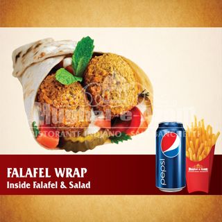 Menu  falafel wrap
