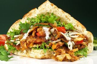 Kebab w Grubym Premium (Bułce)