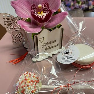 Mărțișor orhidee cu pops