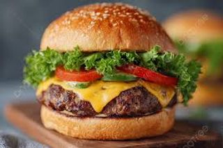 Hamburger di manzo con patate