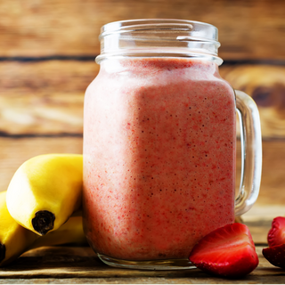 Zumo De Fresa Y Plátano