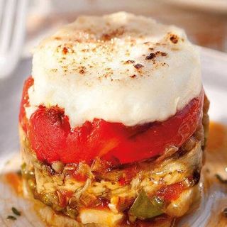 Escalibada Templada y queso cabra