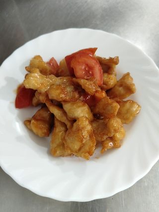 Pollo in salsa agrodolce