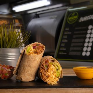 Protein burrito burger