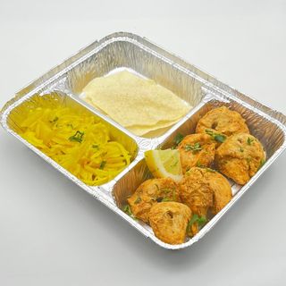 Chicken tikka con contorno