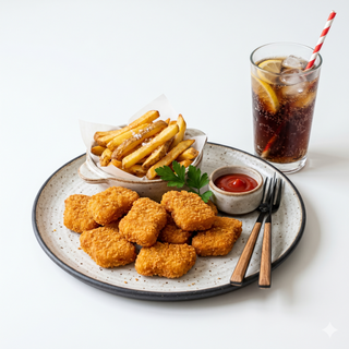 Nuggets De Pollo Patatas Y Lata