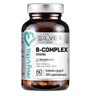B-complex 8 witamin z grupy B 60 kapsułek MyVita Silver Pure