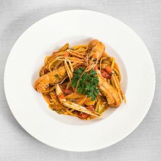 Fettuccine Con Gambas