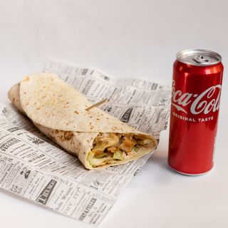 Chicken tortilla i Coca-Cola 0,5l