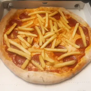 Pizza salame piccante patatine