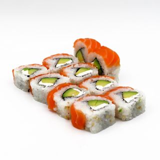 Uramaki de salmón y queso (8 uds.)