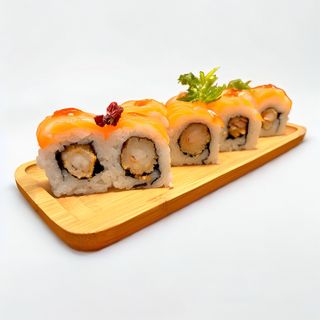 langostino salmon roll