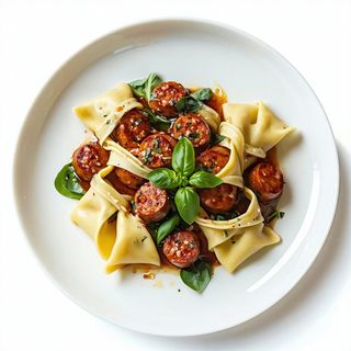 Golosone con wurstel vegano