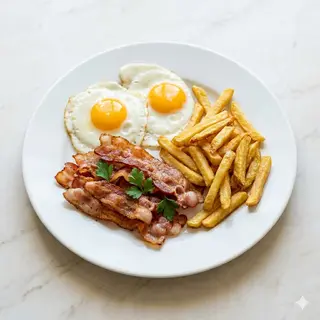 Bacon, Huevos Y Patatas