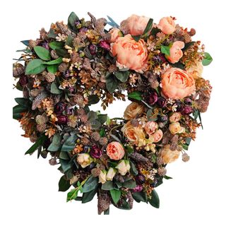 Jesienne serce na kształtce małe 