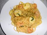 Spaghetti Crevettes À La Crème