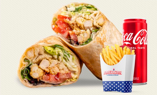 Меню Цезар Wrap + Картофки  + Coca-Cola