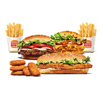 2 Burgers + 2 Batatas + 5 Nuggets