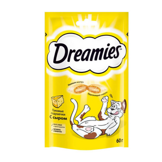 Лакомство для кошек Dreamies подушечки с сыром, 60г 5998749123089