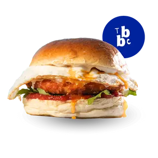 Burger Egg Crispy Chicken