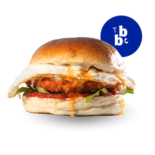 Burger Egg Crispy Chicken