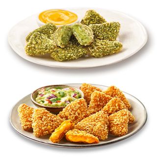 Nachos de Cheddar y Guacamole (8uds.)