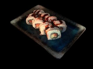 Рол Чорний дракон з лососем (280г)