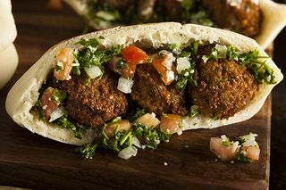 Panino falafel vegetariano