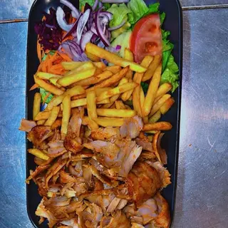 Menu prato kebab mixtura