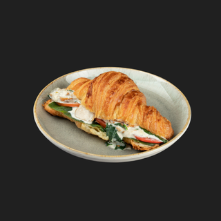 Круассан с курицей и соусом Альфредо