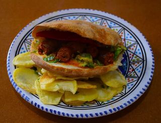 Sandwich Merguez + Mozzarella Arbi