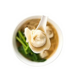 Sopa de wonton vegetales