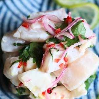 Ceviche Polvo e Peixe Branco