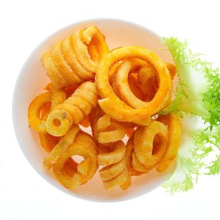 Patatine a spirale grandi