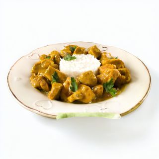 44A Chicken curry con riso bianco