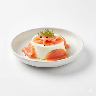 Queijo Fresco com Salmão Fumado
